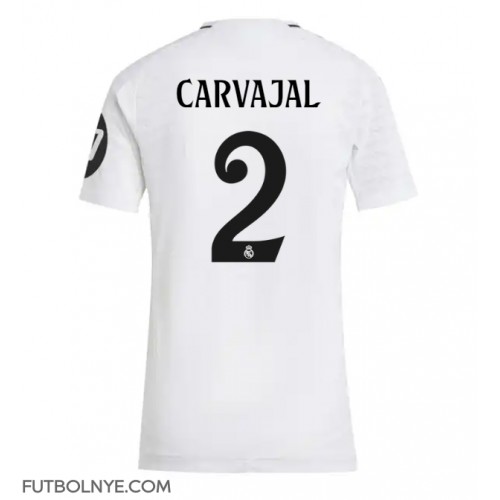 Camiseta Real Madrid Daniel Carvajal #2 Primera Equipación para mujer 2024-25 manga corta